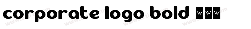 Corporate Logo Bold 字体转换